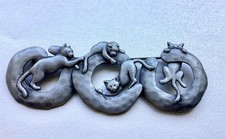 Vintage JJ Playful Cats on