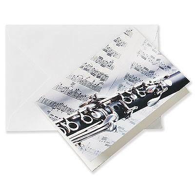 Card greeting clarinet - greeting,