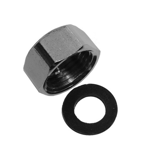 Chrome cap blank nut - chrome,