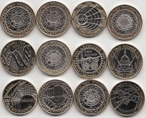 Two pound coin 1986 to - pound,