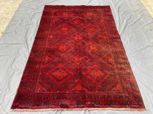 Hand knotted afghan turkmen - hand,