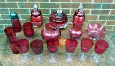 Job lot Victorian cranberry