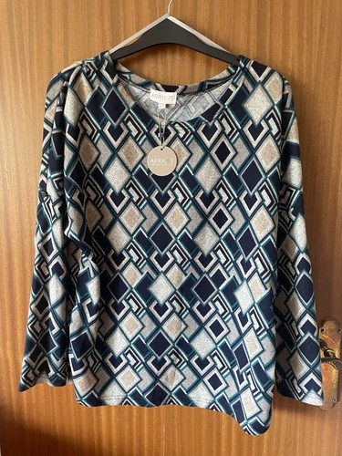 Apricot geometric jumper - geometric,