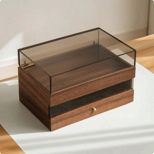 Display cabinet with - with, drawer