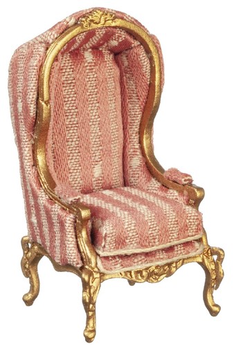 Dolls house dark pink gold - house, &