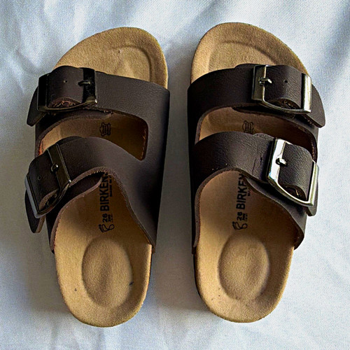 Birkenstock arizona kids brown - birkenstock,