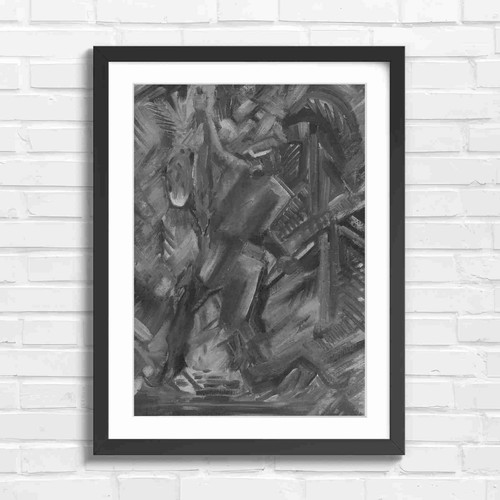 Bold abstract hunter with - hunter,