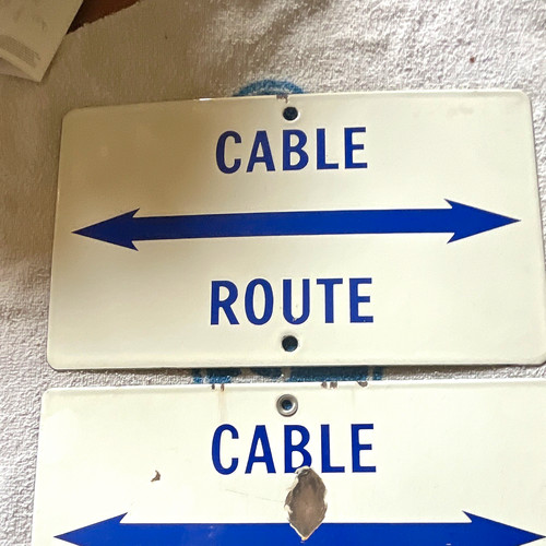 Vintage porcelain cable route - porcelain,