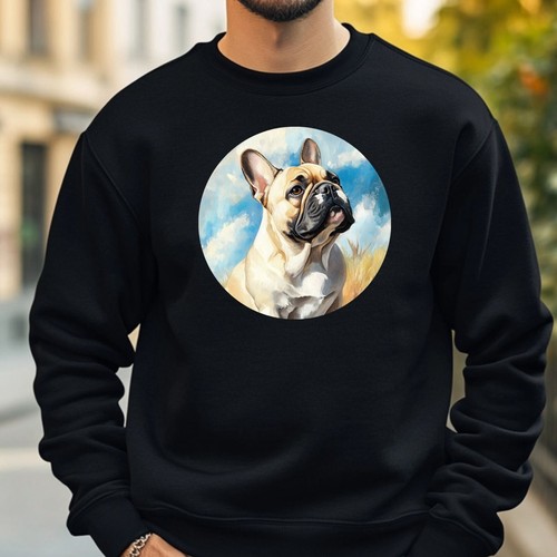 Bulldog portrait sweatshirt - bulldog,