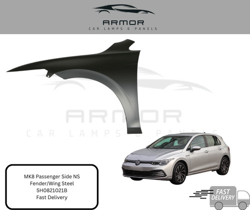 Golf mk8 2020 front wing - front,