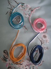 Job Lot Trims 2mm Insert Cord Piping Cotton 5mm flange.  4 colours.  As seen.
