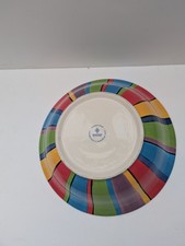 Large Whittard of Chelsea Striped Serving Bowl 10.5 Inches Wide