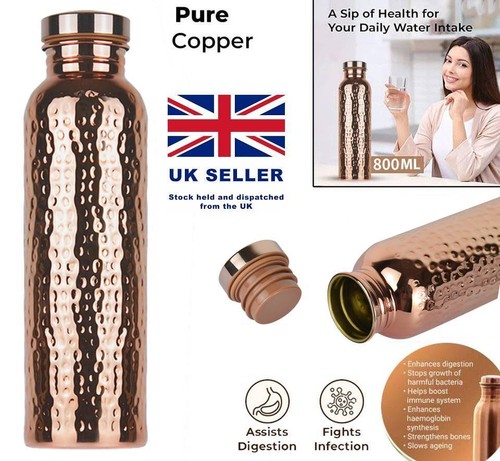 Pure copper water bottle - water, 800ml