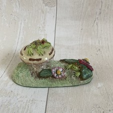 Basil Matthews Original Sculpture England Frogs / Toads On Toadstools Figure.