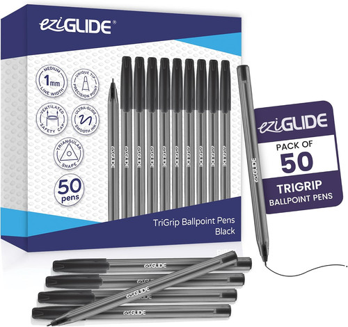Trigrip ballpoint pens black - trigrip,