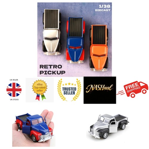 Retro pickup truck - pickup, 1:38