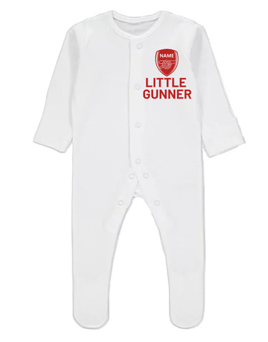 Arsenal themed baby grow