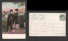 Marching Band Postcard 1909