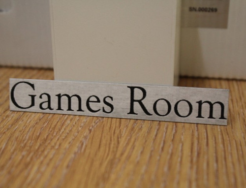 Dolls house metal pub sign - house,