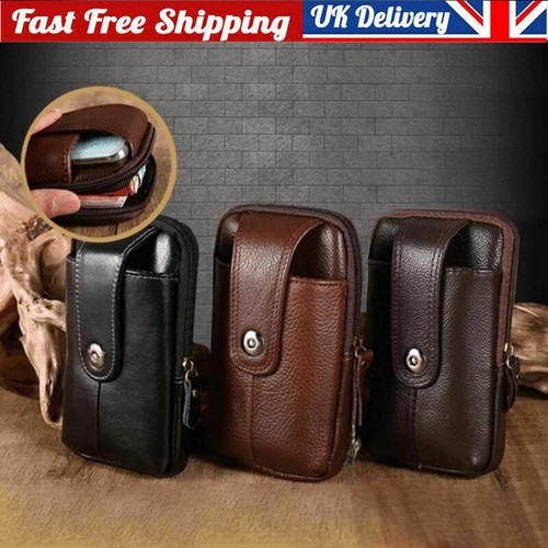 Men genuine leather phone - genuine,
