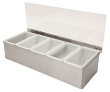 5 Compartment Stainless Steel