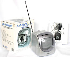 Lasonic Portable 5.5" BLACK & WHITE TV - AM/FM Radio TVL-200R w/Power Cord