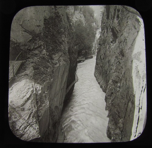 Glass magic lantern slide - lantern,