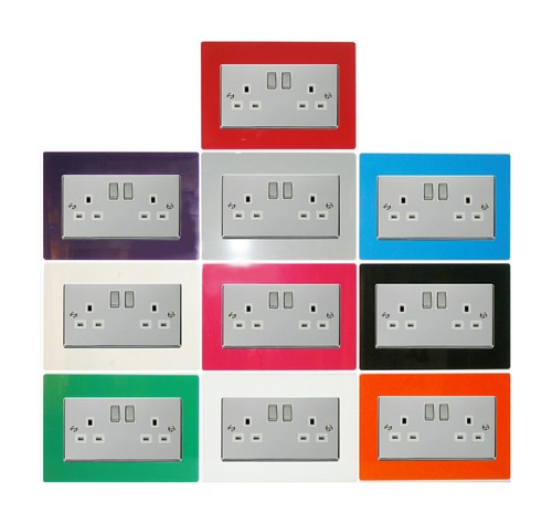 Double light switch socket - switch,