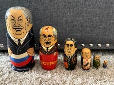 Vintage Russian Wooden Nesting