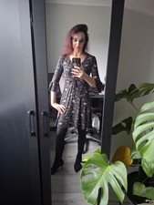 Jane Norman Black Floral Dress