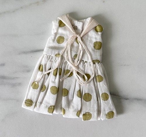 White sailor collar dress - dress, with