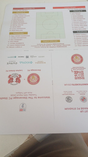 Stevenage leyton orient - stevenage, v