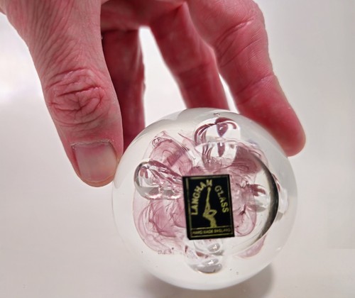 Langham glass pink bubble - langham,