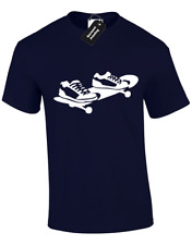 SKATEBOARD SILHOUETTE KIDS CHILDRENS T SHIRT SKATER DESIGN DC TOP