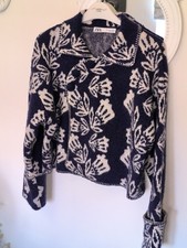 Zara Blue And White Print