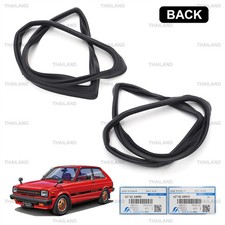 For Toyota Starlet P60 KP60 62 '78 '84 Lh+Rh 1/4 Window Weatherstrip Rubber