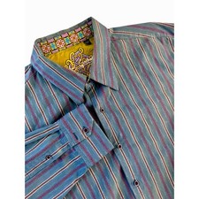 Robert Graham Blue Striped