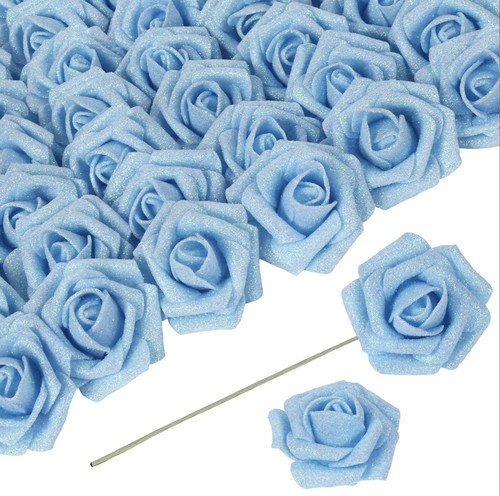 Light blue glitter - light,