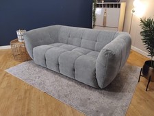 Sofology The Lunar Fabric 2 Seater in Textured Chenille Seafoam (WA2)