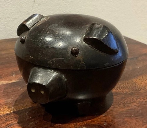 Gorgeous vintage metal pig
