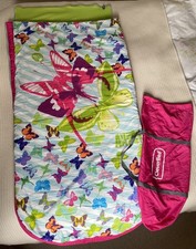 Butterfly Clever Bed Inflatable Kids Air Bed & Sleeping Bag- Sleepovers Age 2-8