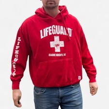 Red College Hoody Men's Size