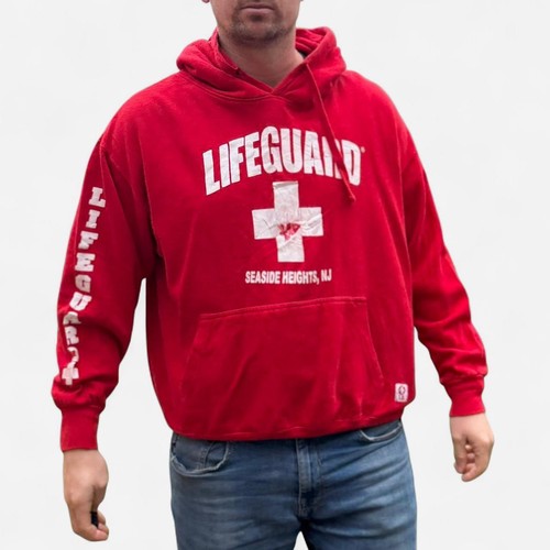 Red college hoody - red, size
