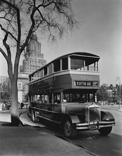 Double decker bus - double-decker, parked