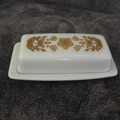 Vtg 1970s pyrex butter - vtg, dish