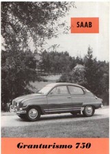 Saab 96 Granturismo 750 2-Stroke 1961 German Market Foldout Sales Brochure Super