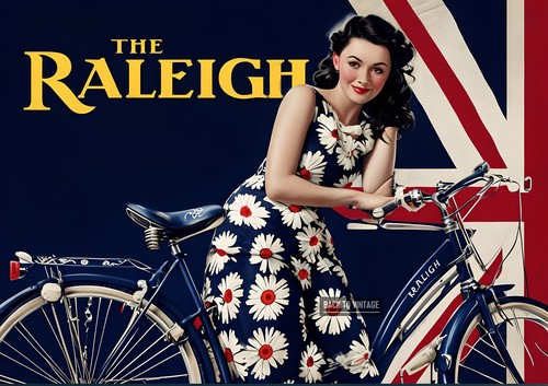Raleigh cycling bicycle poster - cycling,