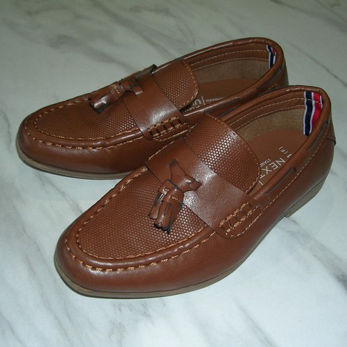 Next boys brown loafers dress - next,