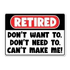 Retro Vintage Wall Metal Sign Tin Plaque Pub Shed Bar Man Cave Retired Funny Old