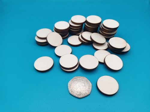5cm 25mm circles ply 4mm - 2.5cm/25mm,